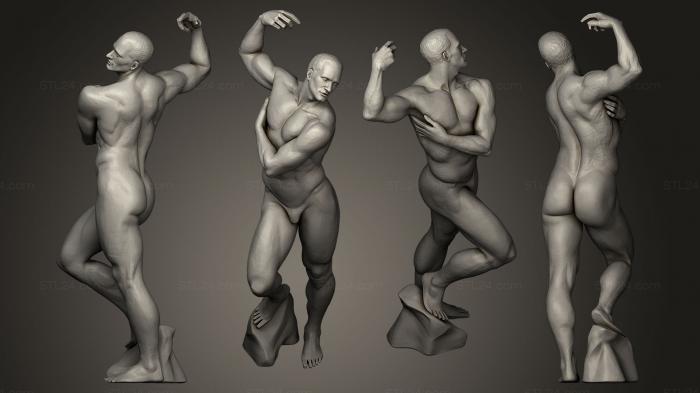 Figurines of people (Warrior 14, STKH_0071) 3D models for cnc